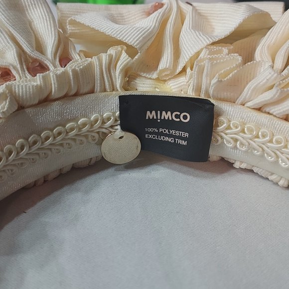 Mimco 1980's Peach and Cream Headband from 1980's - Picture 5 of 10